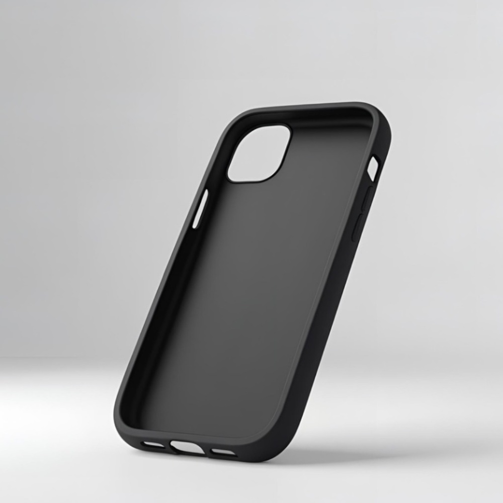 BLACK SILICONE CASE – iPhone 15 PRO - Picture 2 of 2